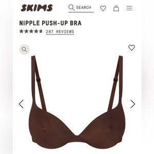 *NWT* *Never Worn* Skims Nipple Push-Up Bra